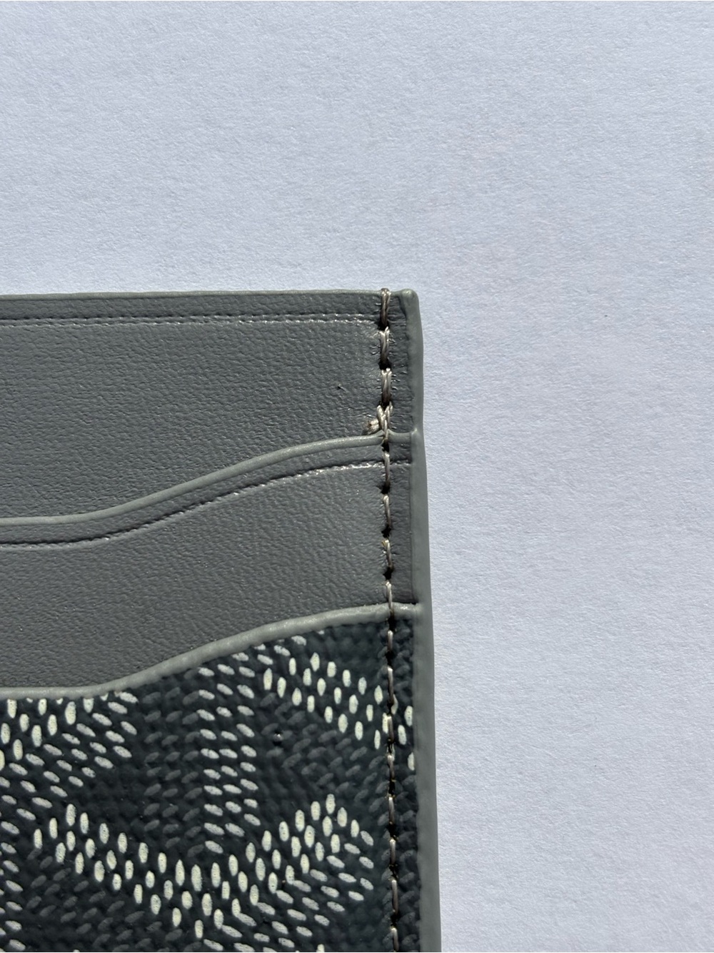 Goyard Gray and Black Goyardine Card Holder - Picture 4 of 10
